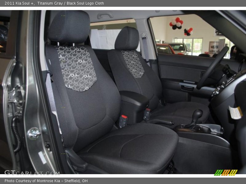 Titanium Gray / Black Soul Logo Cloth 2011 Kia Soul +