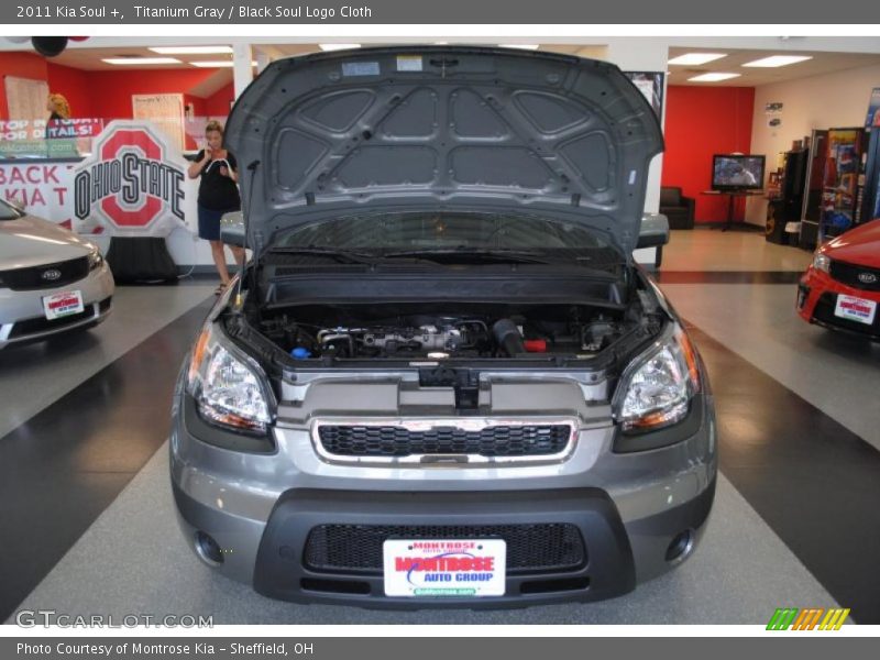 Titanium Gray / Black Soul Logo Cloth 2011 Kia Soul +