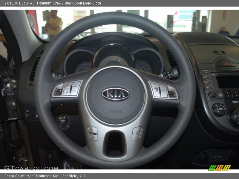 Titanium Gray / Black Soul Logo Cloth 2011 Kia Soul +
