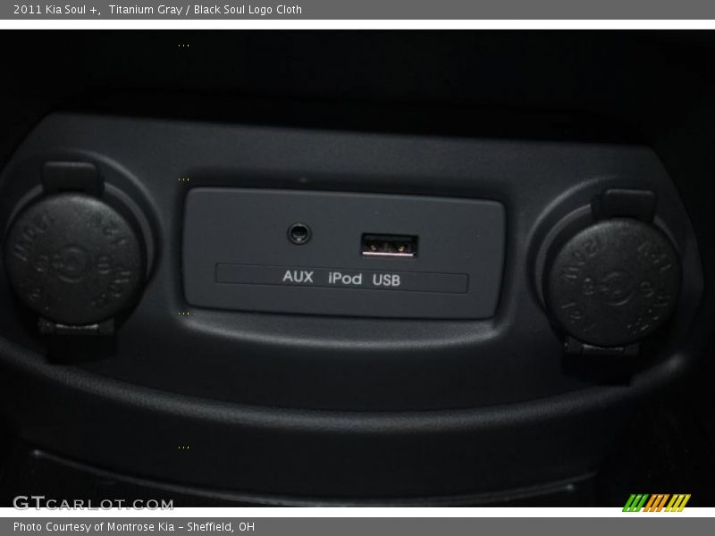Titanium Gray / Black Soul Logo Cloth 2011 Kia Soul +
