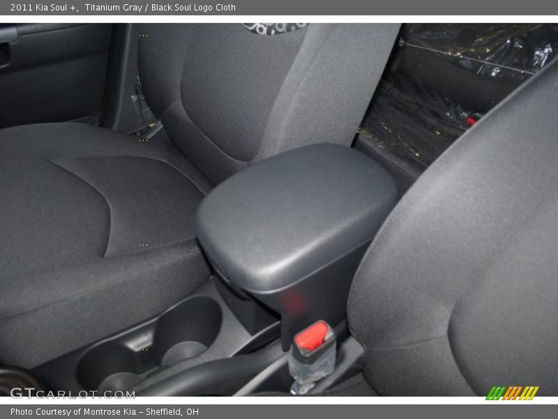 Titanium Gray / Black Soul Logo Cloth 2011 Kia Soul +