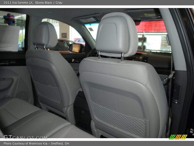 Ebony Black / Gray 2011 Kia Sorento LX