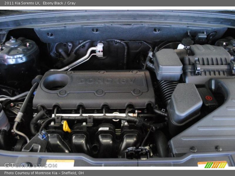 Ebony Black / Gray 2011 Kia Sorento LX