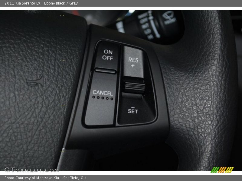 Ebony Black / Gray 2011 Kia Sorento LX