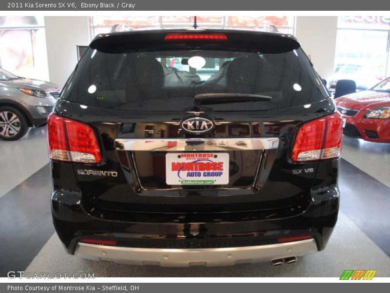 Ebony Black / Gray 2011 Kia Sorento SX V6