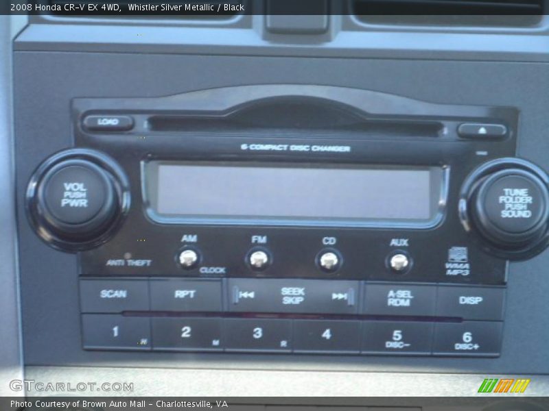 Whistler Silver Metallic / Black 2008 Honda CR-V EX 4WD