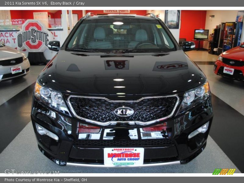 Ebony Black / Gray 2011 Kia Sorento SX V6