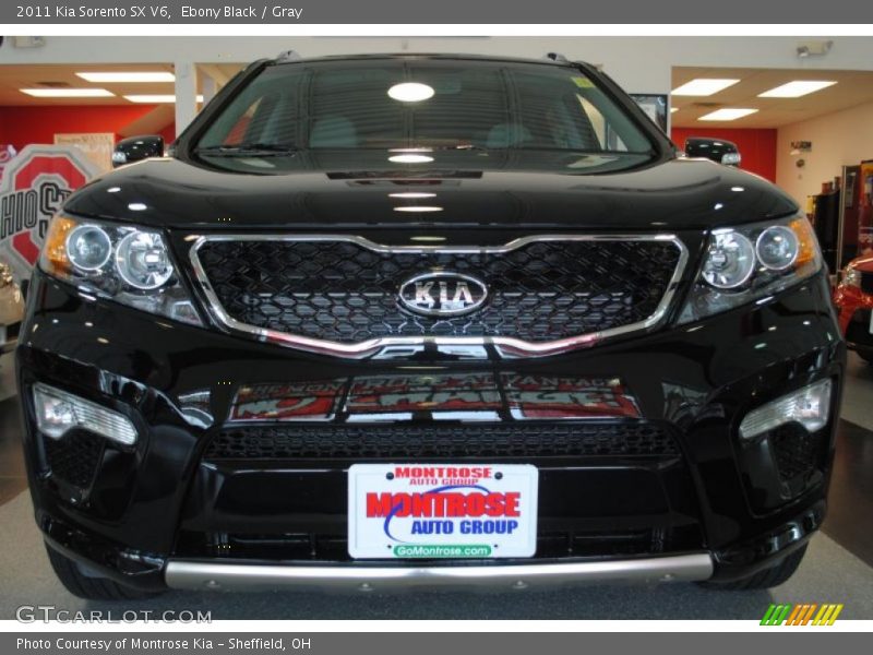 Ebony Black / Gray 2011 Kia Sorento SX V6