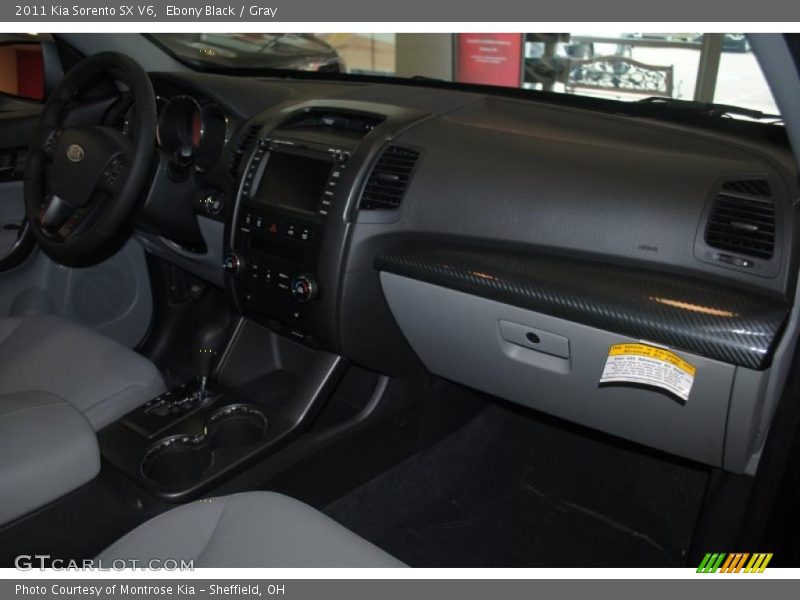 Ebony Black / Gray 2011 Kia Sorento SX V6
