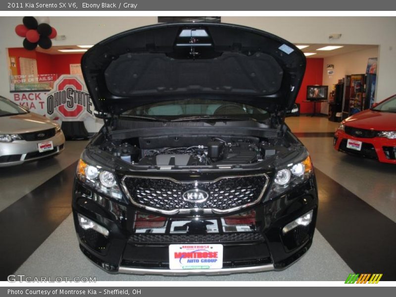 Ebony Black / Gray 2011 Kia Sorento SX V6