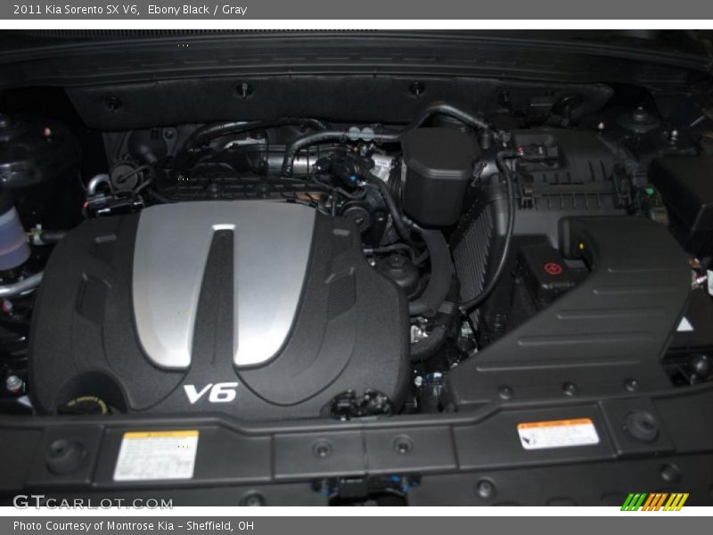 Ebony Black / Gray 2011 Kia Sorento SX V6