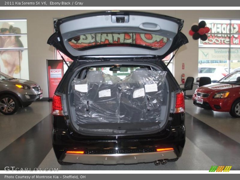 Ebony Black / Gray 2011 Kia Sorento SX V6