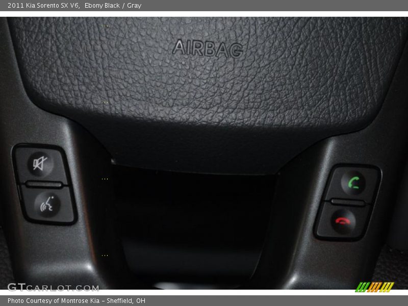 Ebony Black / Gray 2011 Kia Sorento SX V6