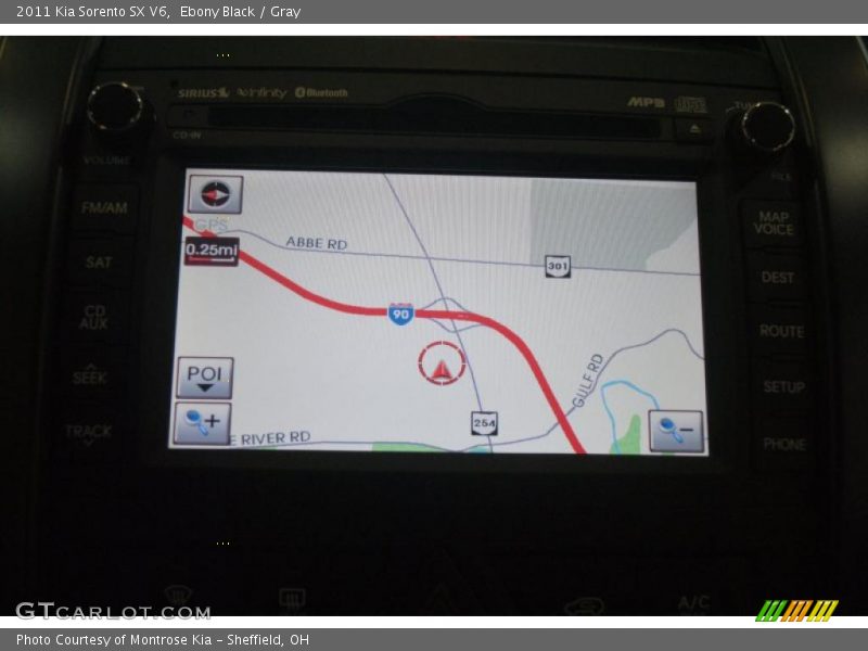 Ebony Black / Gray 2011 Kia Sorento SX V6