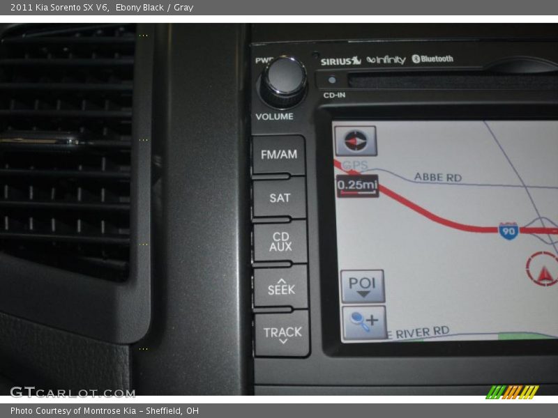 Ebony Black / Gray 2011 Kia Sorento SX V6