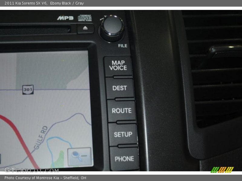 Ebony Black / Gray 2011 Kia Sorento SX V6