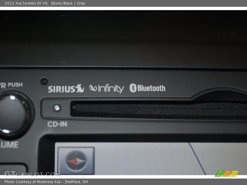 Ebony Black / Gray 2011 Kia Sorento SX V6