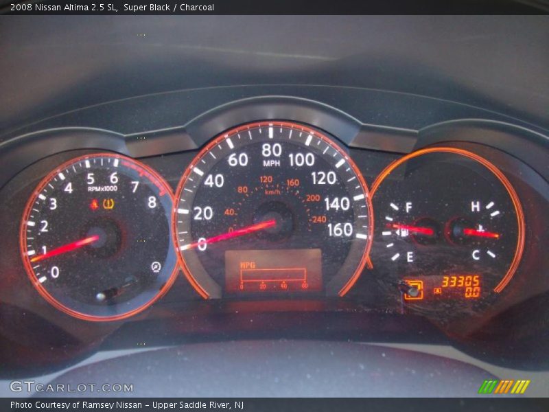 Super Black / Charcoal 2008 Nissan Altima 2.5 SL