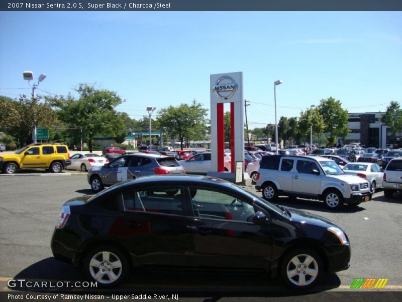 Super Black / Charcoal/Steel 2007 Nissan Sentra 2.0 S