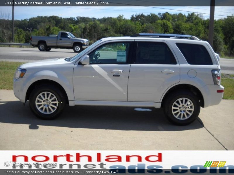 White Suede / Stone 2011 Mercury Mariner Premier V6 AWD