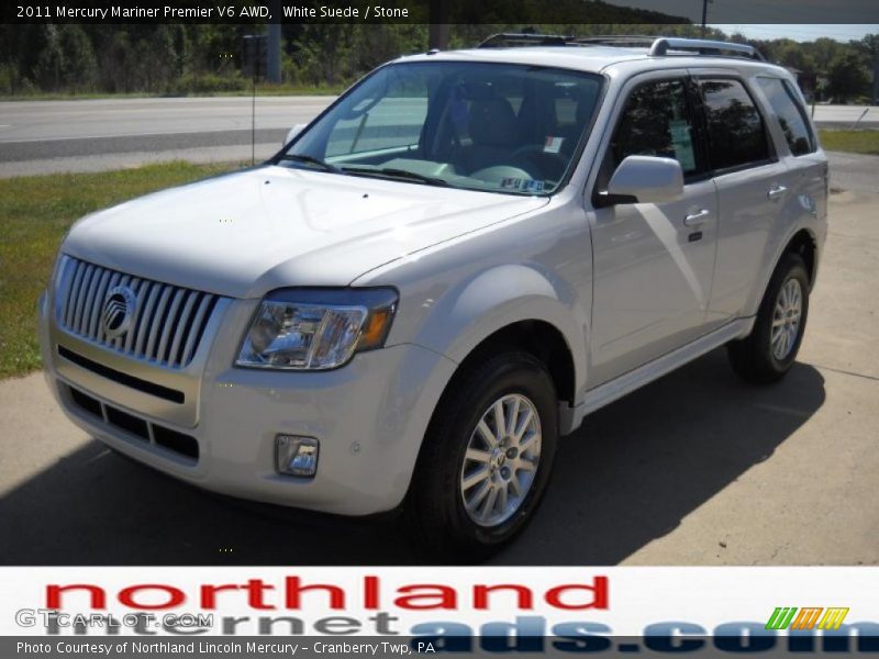 White Suede / Stone 2011 Mercury Mariner Premier V6 AWD