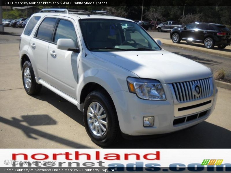 White Suede / Stone 2011 Mercury Mariner Premier V6 AWD