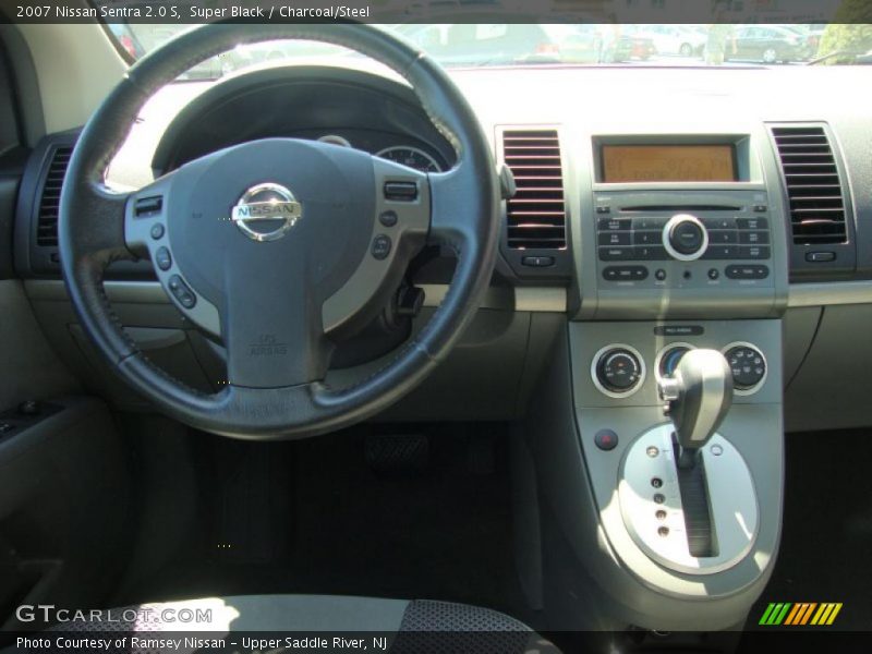 Super Black / Charcoal/Steel 2007 Nissan Sentra 2.0 S