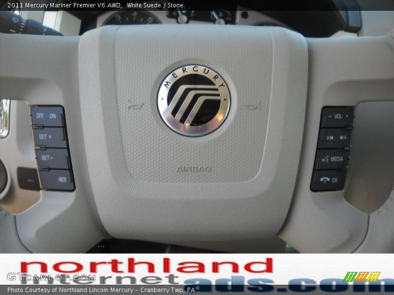 White Suede / Stone 2011 Mercury Mariner Premier V6 AWD