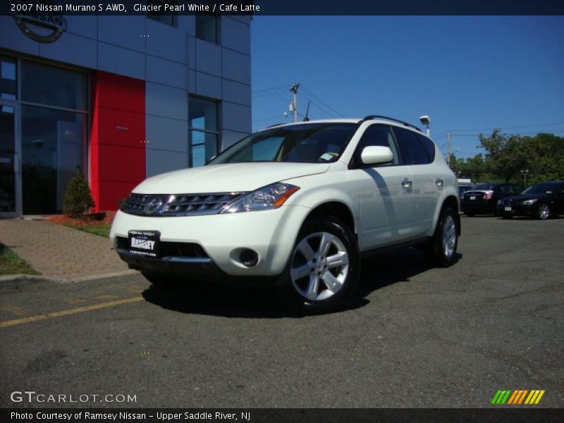 Glacier Pearl White / Cafe Latte 2007 Nissan Murano S AWD