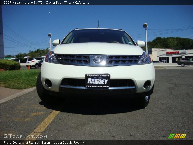 Glacier Pearl White / Cafe Latte 2007 Nissan Murano S AWD
