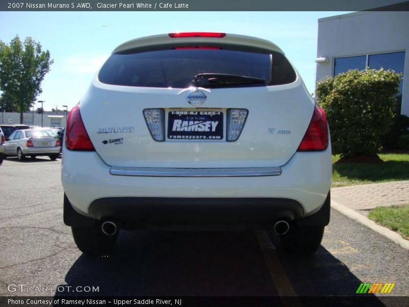 Glacier Pearl White / Cafe Latte 2007 Nissan Murano S AWD