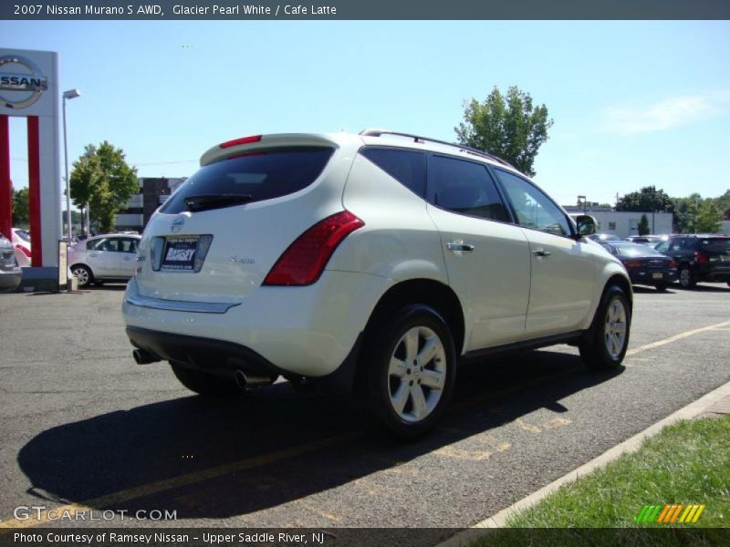 Glacier Pearl White / Cafe Latte 2007 Nissan Murano S AWD