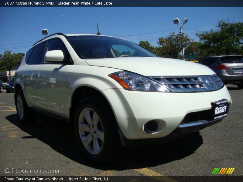 Glacier Pearl White / Cafe Latte 2007 Nissan Murano S AWD