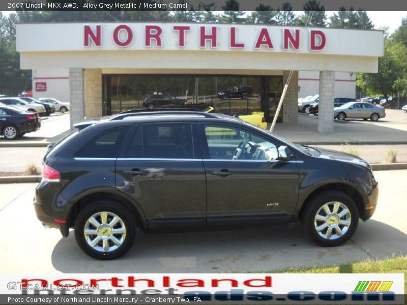 Alloy Grey Metallic / Medium Camel 2007 Lincoln MKX AWD