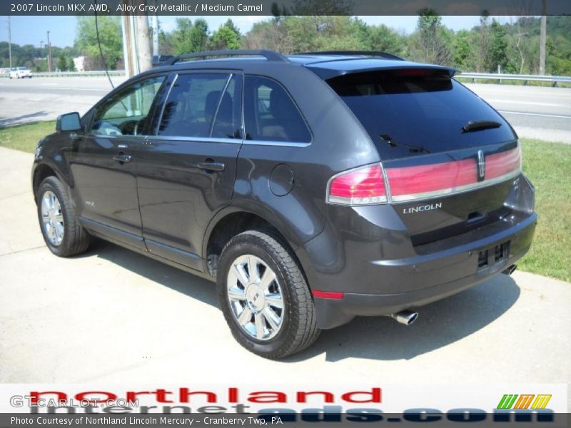 Alloy Grey Metallic / Medium Camel 2007 Lincoln MKX AWD