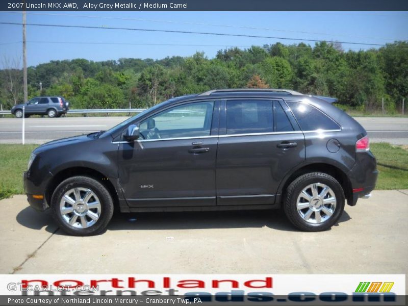 Alloy Grey Metallic / Medium Camel 2007 Lincoln MKX AWD