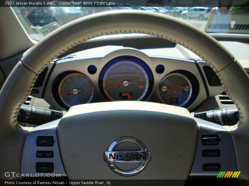 Glacier Pearl White / Cafe Latte 2007 Nissan Murano S AWD