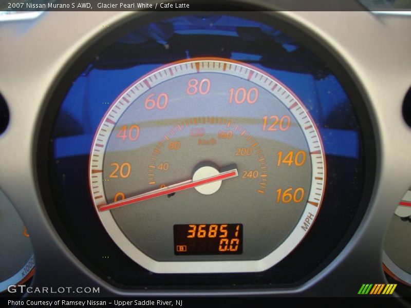 Glacier Pearl White / Cafe Latte 2007 Nissan Murano S AWD