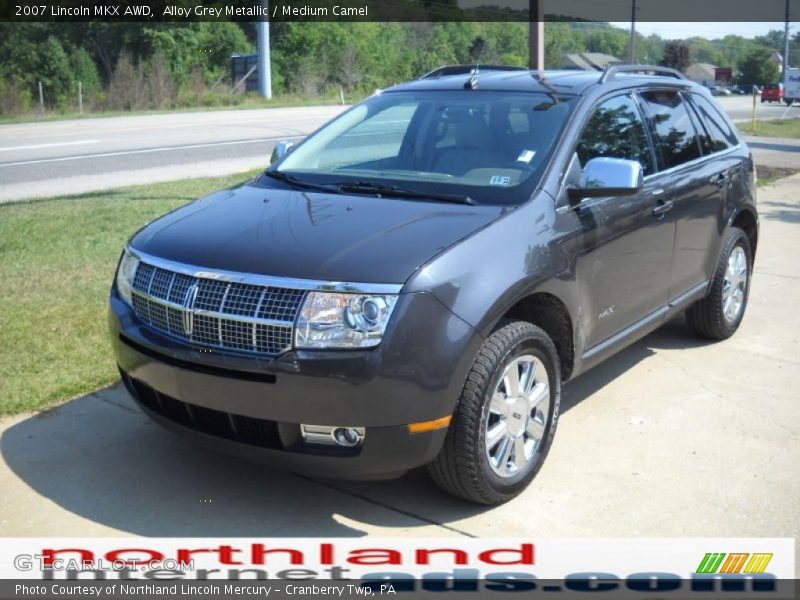 Alloy Grey Metallic / Medium Camel 2007 Lincoln MKX AWD
