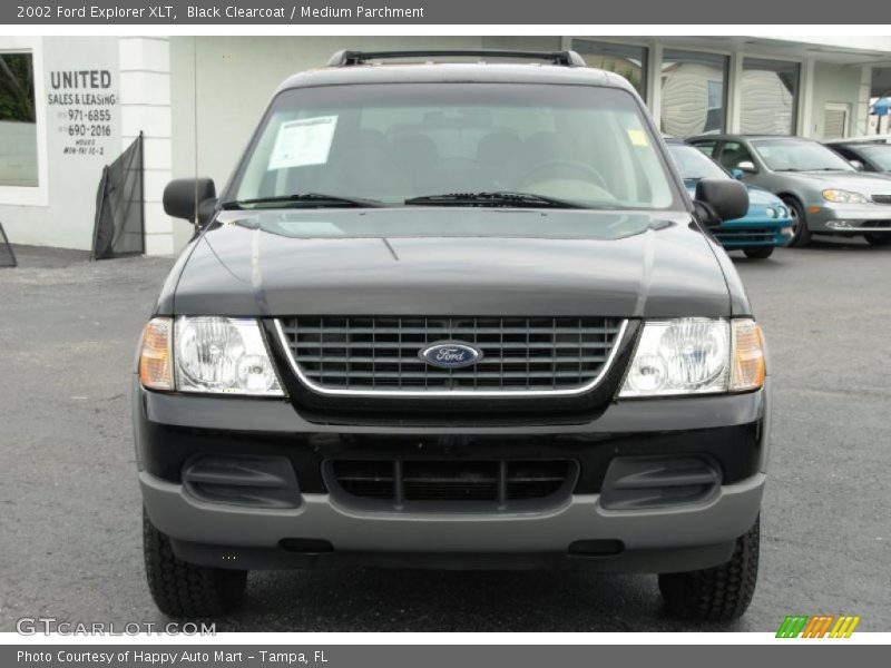 Black Clearcoat / Medium Parchment 2002 Ford Explorer XLT