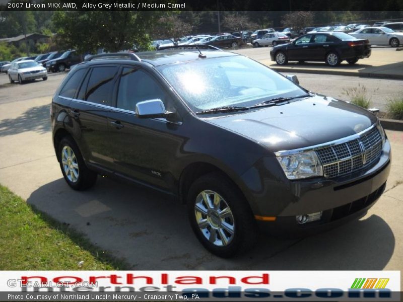Alloy Grey Metallic / Medium Camel 2007 Lincoln MKX AWD