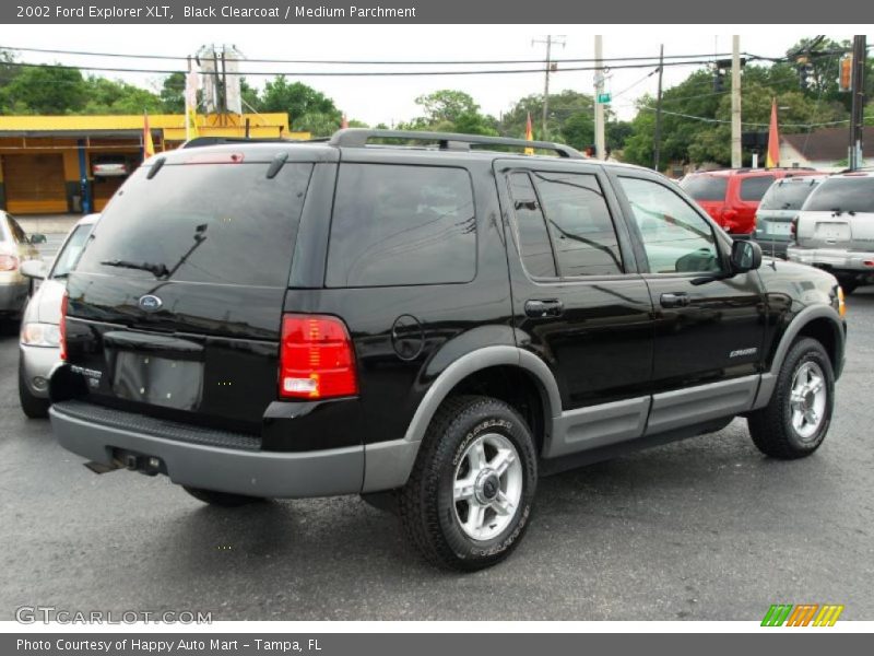 Black Clearcoat / Medium Parchment 2002 Ford Explorer XLT