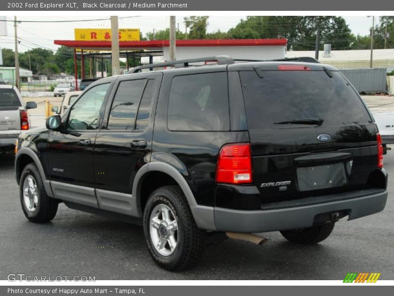 Black Clearcoat / Medium Parchment 2002 Ford Explorer XLT
