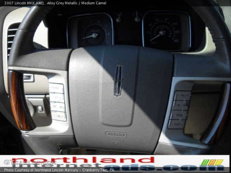Alloy Grey Metallic / Medium Camel 2007 Lincoln MKX AWD