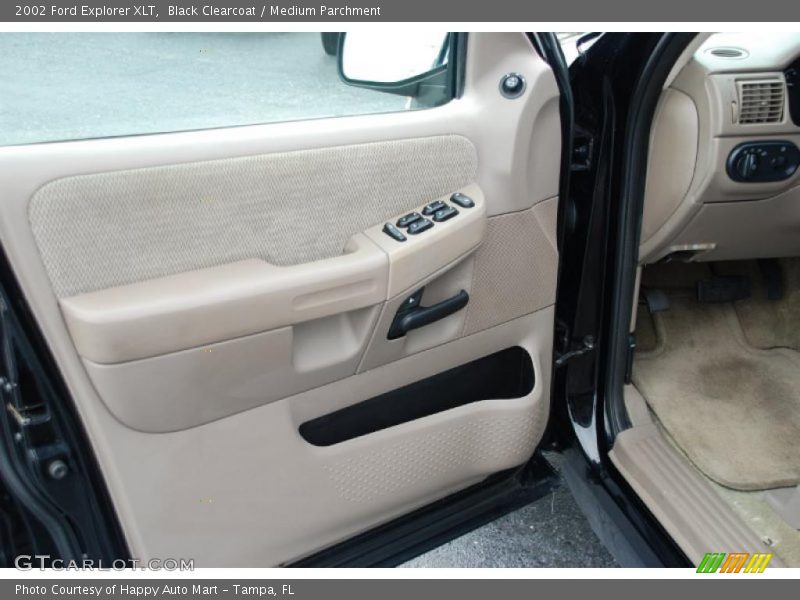 Black Clearcoat / Medium Parchment 2002 Ford Explorer XLT