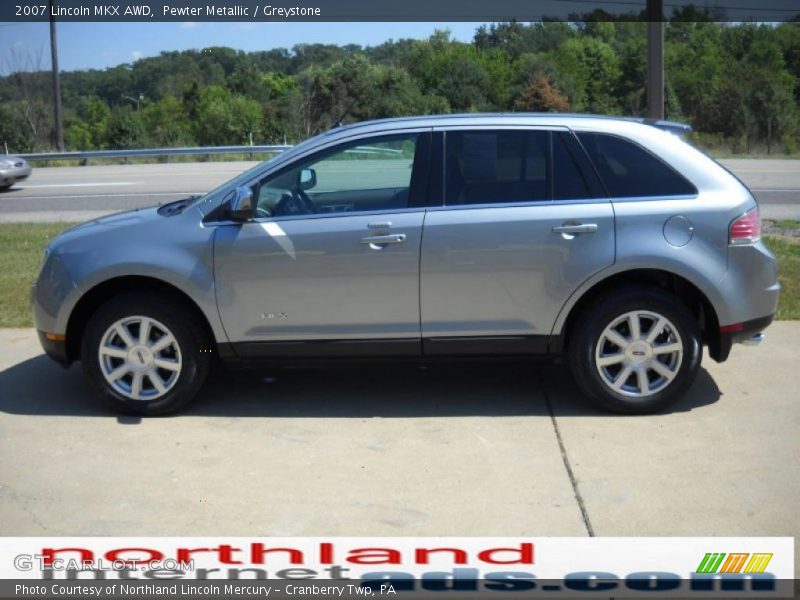 Pewter Metallic / Greystone 2007 Lincoln MKX AWD