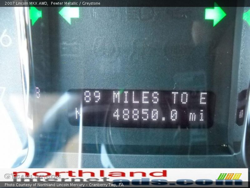 Pewter Metallic / Greystone 2007 Lincoln MKX AWD