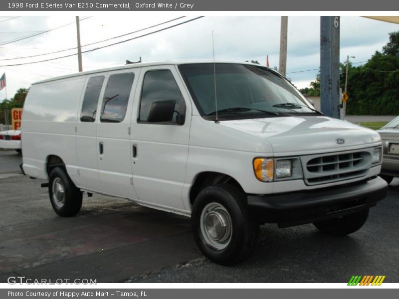 Oxford White / Grey 1998 Ford E Series Van E250 Commercial