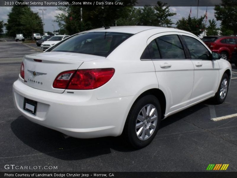 Stone White / Dark Slate Gray 2010 Chrysler Sebring Touring Sedan