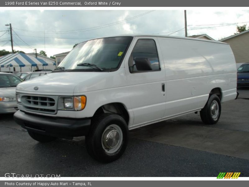 Oxford White / Grey 1998 Ford E Series Van E250 Commercial